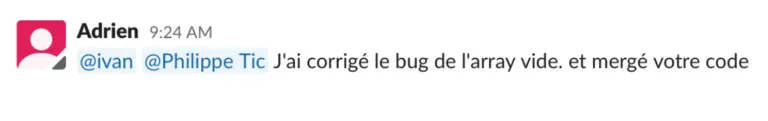 Correction adrien array